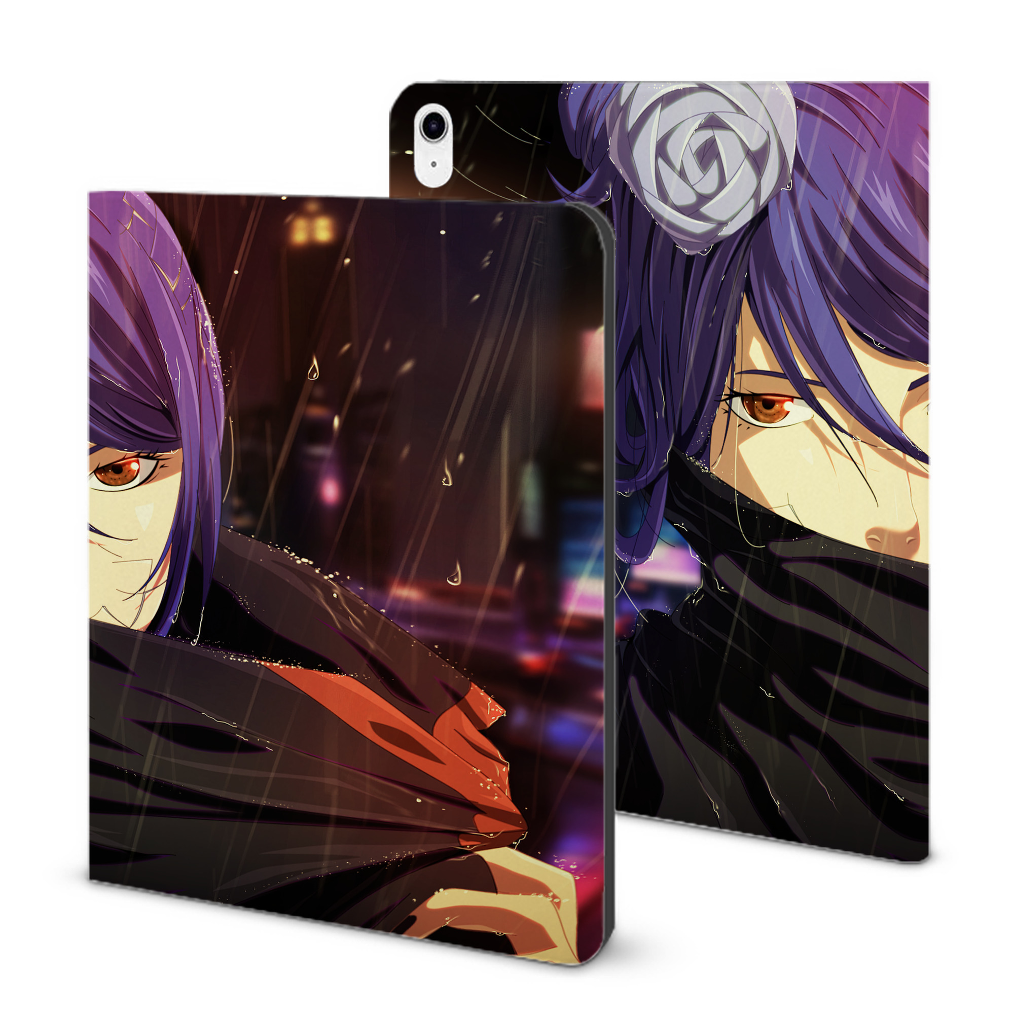（画像用） NARUTO -ナルト- NARUTO -ナルト- 疾風伝 IPad ケース ブック型 PUレザー TPU 耐衝撃 軽量 薄型 ペン収納なし 全面保護 IPad 各モデル対応